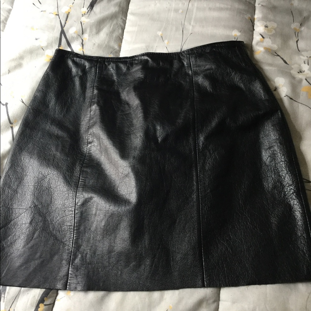 Leather skirt
